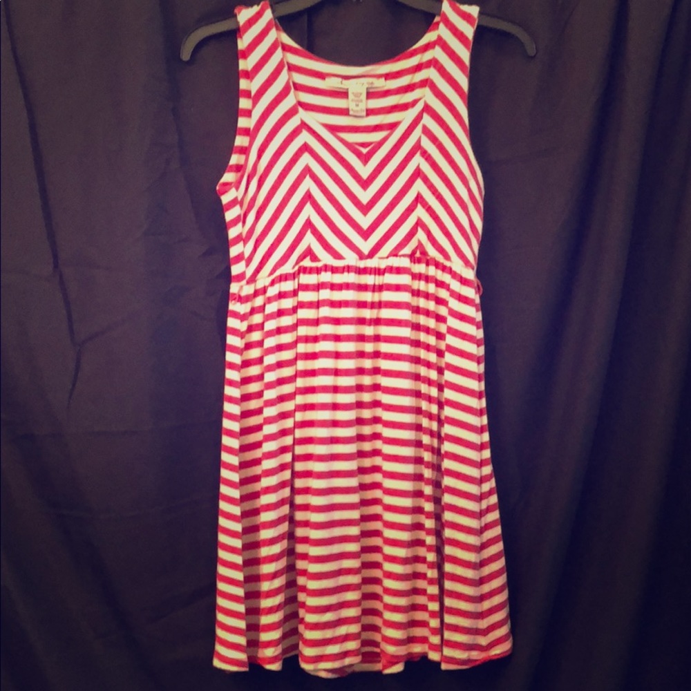 American Rag Pink & White Stripped Dress